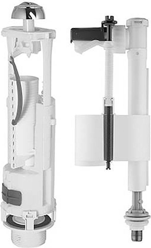 Aloni Dual Flush Universeel Binnenwerk Waterbesparend Onderaansluiting - Wit