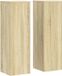 vidaXL Pieds de plantes 2 pièces 25x25x80 cm bois traité chêne sonoma