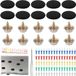 ZenithVibe 65pcs Universal Car Roof Rivets Replacement Button Set with Pins Screwdriver