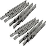SOTECH 4 Paar (8 stuk) Volledig uitschuifbaar Ladegeleider KV1-45-H45-L250-NF Lengte 250 mm Draagkracht 45 kg gegalvaniseerd