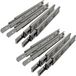 SOTECH 4 paires (8 pièces) Glissière de tiroir entièrement extensible KV1-45-H45-L250-NF Longueur 250 mm Capacité de charge 45 kg galvanisé