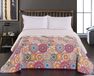 DecoKing - Lovetta dubbelzijdige beddensprei - polyester, paars en wit - 200x220cm