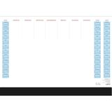 Schreibunterlage mit Schutzleiste 2027: Schreibtischunterlage 59,5x42 cm mit 30 Blatt, undatiertem Wochenplaner, schwarzer Schutzleiste 4,5 cm, 3-Jahresübersicht & viel Platz für Notizen
