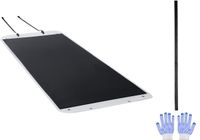 Merkloos / Sans marque Krachtige Sleepwagen voor Op Het Erf, 110 X 40 Inch, Draagvermogen 1600 Lbs, Robuuste Pe-Glijder met Touwen En Trekkoord, Veelzijdige Transporter voor Brandhout En Ijsvissen