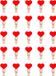 QUVIO Mini wasknijpers - 25 stuks - Hout - Rood