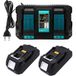 Powerwings – Lot De 3 Batteries Lithium 18v 1,5ah Pour Makita – Compatible Bl1815 Bl1830 Bl1840b Bl1850b – Chargeur Dc18rd 14,4v-18v
