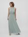 VILA Maxi jurk VIMILINA halter groen