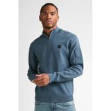 Petrol Industries regular fit gebreide gemêleerde trui - storm blue