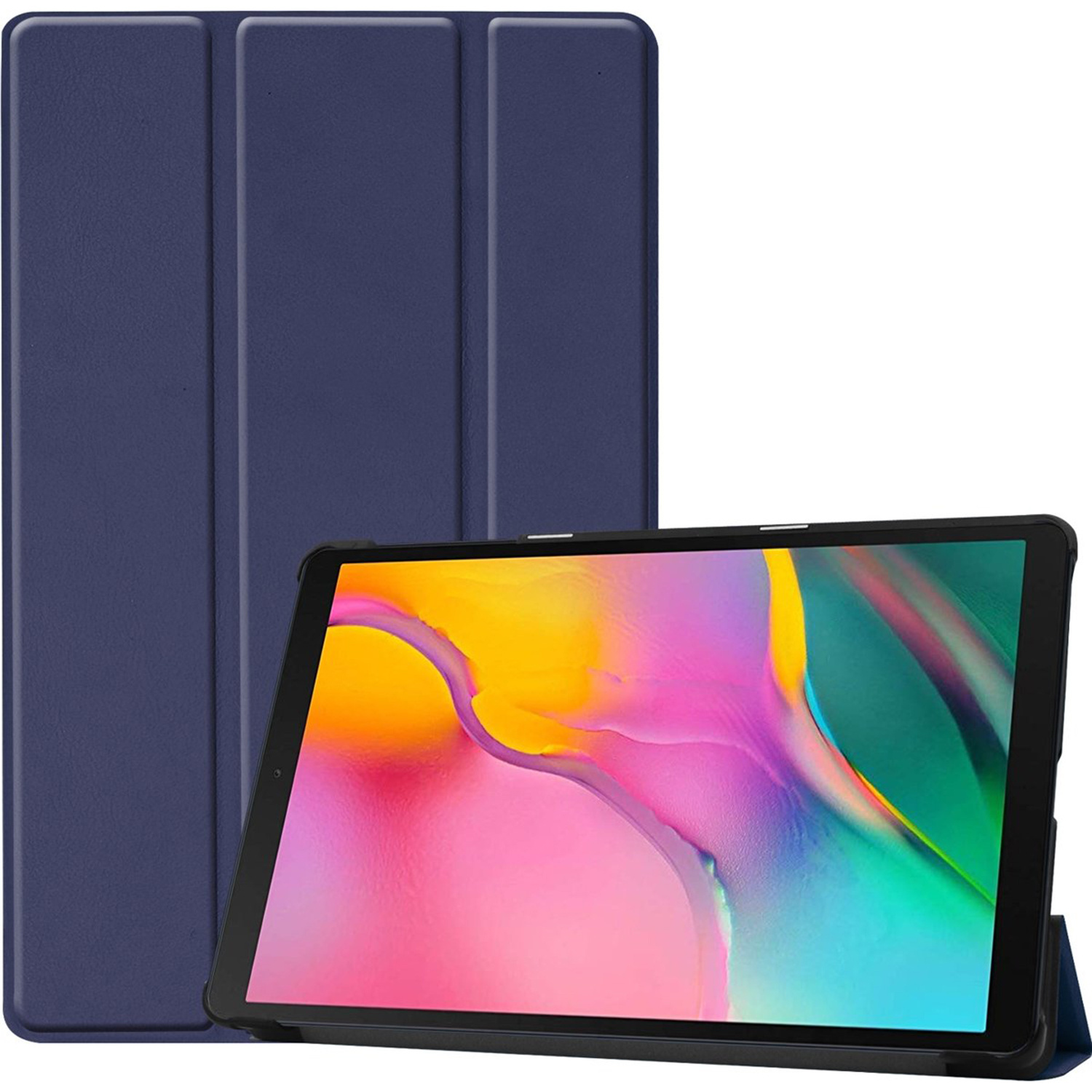 imoshion Trifold Bookcase Samsung Galaxy Tab A 10.1 (2019) tablethoes - Blauw