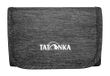 Tatonka Portemonnee folder - Klittenband-portemonnee met 3 creditcardvakjes, bankbiljettenvak, kijkvenster en ritsvak voor muntgeld - 9 x 12 x 2 cm - Off-Black