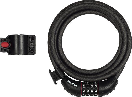 Masterlock Kabel Cijferslot - 180cm - Zwart