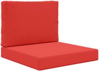 vidaXL Buitenbankkussen Polyester Rood 60 x 60 cm