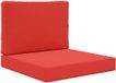 vidaXL Coussin de banc d'extérieur Polyester Rouge 60 x 60 cm
