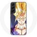 Maniacase Etui voor Samsung Galaxy S21 FE Manga Dragon Ball Sangoku Geel