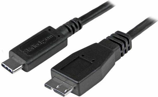 Startech USB-C naar Micro USB Kabel - Zwart - 1m