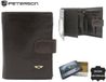 Peterson Elegante Grote Portemonnee en Portefeuille - RFID Bescherming - Noir