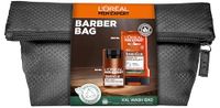 L'Oréal Men Expert Baardverzorgingsset voor mannen, cadeauset met gezichtscrème, douchegel en toilettas, cadeaus voor heren met cederhoutolie, Barber Club, 1 x 50 ml, 1 x 250 ml