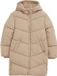 WE Fashion Meisjes lange pufferjas - Beige - Maat 146/152