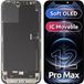 MP Apple Écran avec Touchscreen MP compatible avec iPhone 12 Pro Max, avec Cadre, Version Soft OLED FHD IC Movable, Noir
