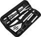 Jumada - Set de grill - BBQ - Cuisine d'extérieur - Inox - 10 pièces - Avec sac de transport