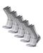DANISH ENDURANCE Wandelsokken - Ademend Merino Wol met Blarenbescherming - Unisex - 5 Paar - Maat 43-47
