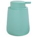MSV Zeepdispenser van keramiek Maonie - Praktische pomp - 8,5x8,5x12,6 cm - 0,3L - Aqua