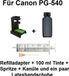 INK-MATE Adaptateur de remplissage + réservoir de remplissage 100 ml Noir pour Canon PG-540, PG-540 XL