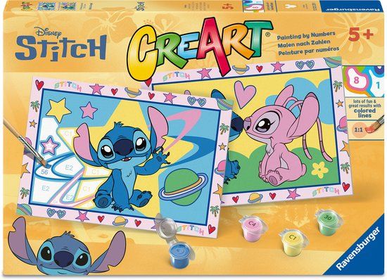 Ravensburger CreArt: Stitch & Angel – Schilderen op Nummer