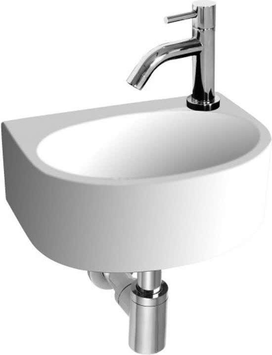 Laqua Gustav Fonteinset - Keramiek - 30x23x11.5 cm - Wit - Met Kraan