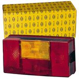 HELLA 2VA 006 040-071 Achterlicht - Gloeilamp - 24/12V - Opbouw - Lenskleur: Rood / Geel - Stekker: Platte stekker - links - Aantal: 1