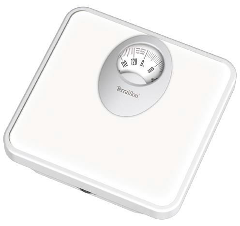 Terraillon T61 - Mechanische Personenweegschaal - Wit - Vierkant