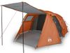 Syfax Tunneltent 4-persoons waterdicht grijs en oranje