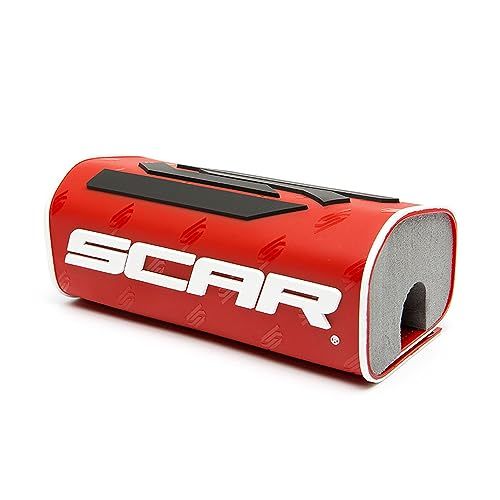 SCAR Stuurschuim 28 3D zonder stang Moto Cross Quad Dirt Bike Enduro Supermotard - Rood
