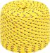 vidaXL Multifunctioneel touw 6 mm 25 m Geel PP