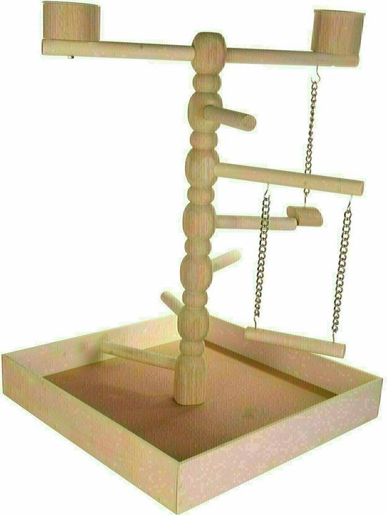 Trixie Vogelspeelplaats - Hout - 41x41x55 cm - Voor Agapornis En Parkiet