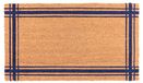 KAF Home Kokosdeurmat met robuuste, weerbestendig, antislip pvc-achterkant, 40 bij 80 cm, poolhoogte van 0,6 inch, perfect voor binnen en buiten (blauw)