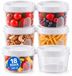 Boîtes de conservation boîte alimentaire boîte de rangement - Plastique - 18 pièces - 300 ml - Avec couvercle