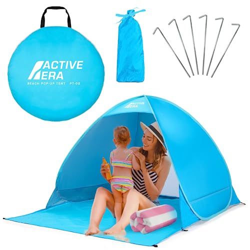 Active Era Pop-up Strandtent - UPF 50+ UV-bescherming - Blauw