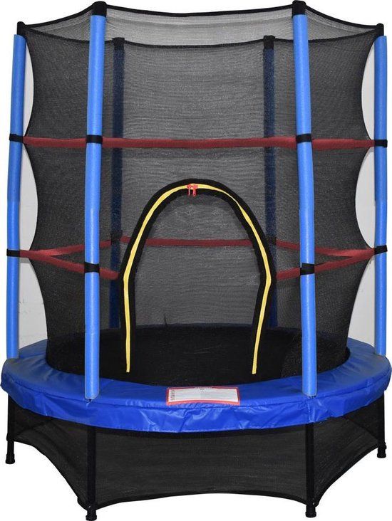 Trampoline - blauw - 140 cm - inclusief ladder