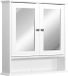 Kleankin Spiegelkast Hout 56x13x58cm Wit