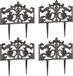 Clôture de jardin sans marque - set de 4 - chacun 22 x 36 cm - fonte - bronze