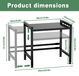 StarTech Magnetronplank - 2 niveaus - Zwart - RVS - Met zijhaken - Voor keukenapparatuur