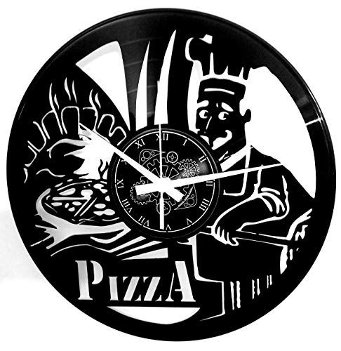 Instant Karma Clocks Vinyl Wandklok Vintage Handgemaakte Decor Home Office Pizza Pizzeria Restaurant Keuken - 8050030250205