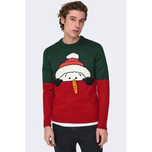 ONLY & SONS ONSXMAS Christmas Sweater - Green