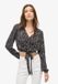 Superdry Vintage top met geknoopte voorkant Dames Lange mouw V-hals Katoen Gebloemd Kort Rain Mono