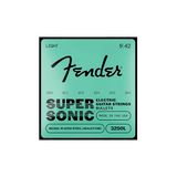 Fender Super Bullet® Strings for Electric Guitar, Nickel Plated Steel, Bullet End, 3250L Gauges .009-.042, (6)