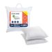 Bleu Câlin Oavh50060L2Svid 2 Oreillers Microvezel Polyester Blanc 60 x 60 cm