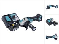Makita DGA 521 RF1X1 accu haakse slijper 18 V 125 mm X-LOCK Brushless + 1x accu 3,0 Ah + oplader