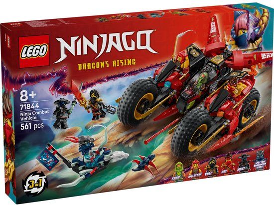LEGO® NINJAGO® Ninja Strijdvoertuig 3-in-1 Speelset - 71844