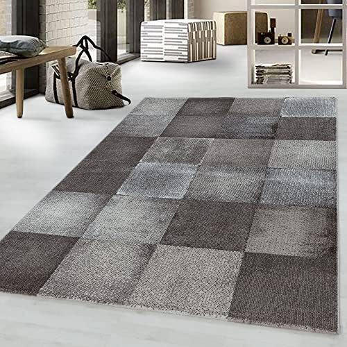 Giantore Laagpolig tapijt geruit laagpolig tapijt woonkamer slaapkamer